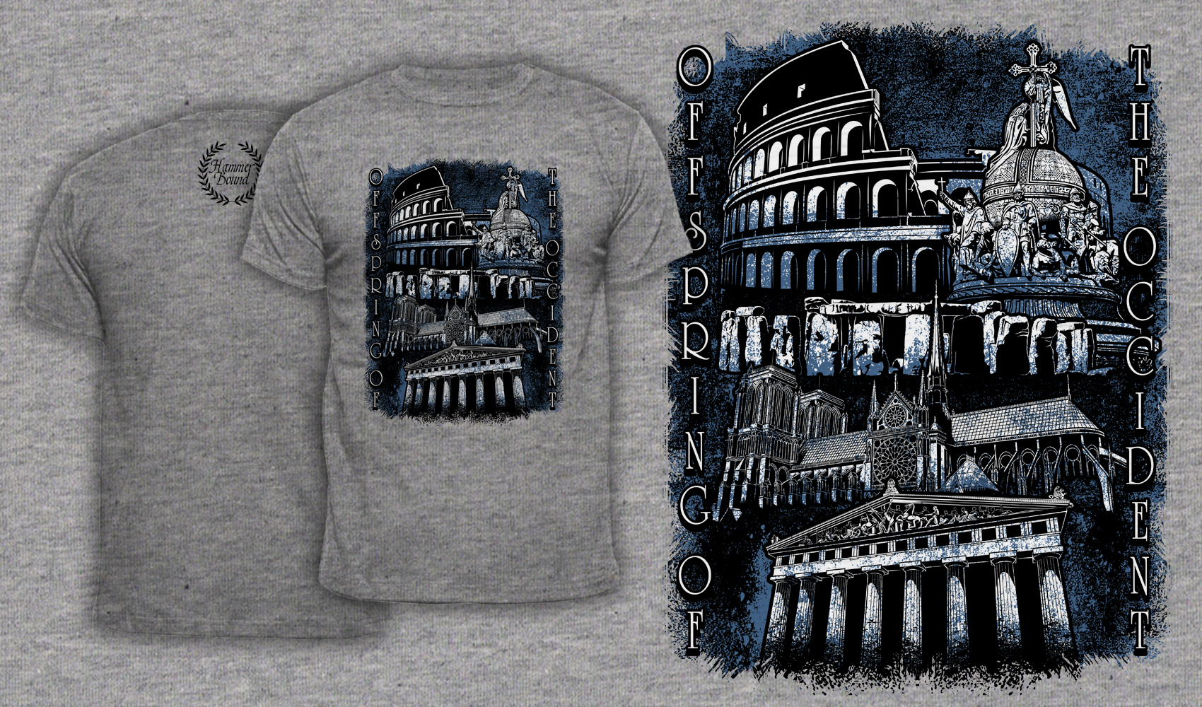 Offspring Of The Occident - Men's T-Shirt Heather Grey